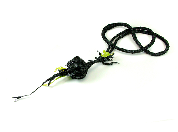 Green Sprout Necklace, plastic bags, 31” x 5 ½” x 2”, 2012